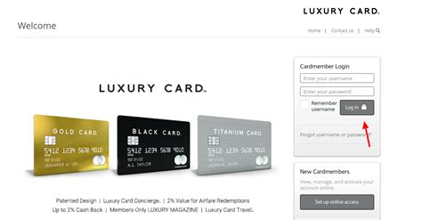 The "s" means you're on a secure site. . Luxurycard login